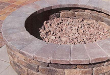 Red paver-fire pit